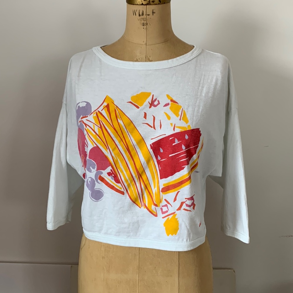 Crop Top Vintage 1985 Ocean Pacific OP t-shirt 37 years old!